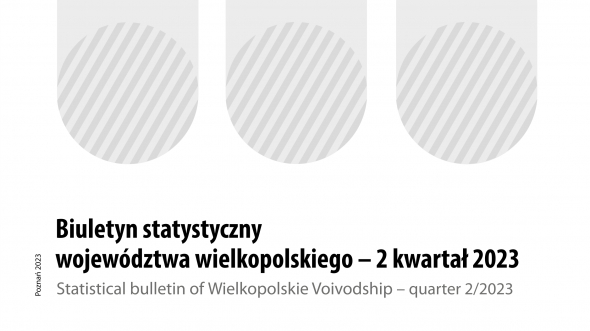 Publication cover "Statistical bulletin of Wielkopolskie Voivodship - (quarter 2/2023)"