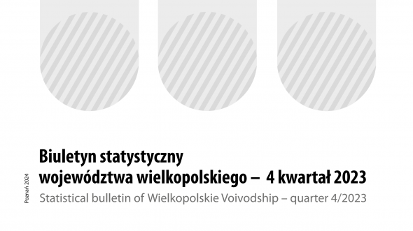 Publication cover "Statistical bulletin of Wielkopolskie Voivodship - (quarter 4/2023)"