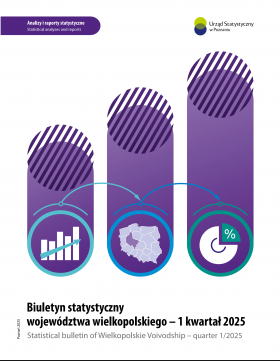 Publication cover &quot;Statistical bulletin of Wielkopolskie Voivodship - (quarter 1/2025)&quot;