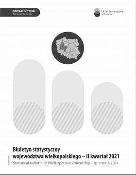 Okładka biuletynu statystycznego województwa wielkopolskiego (II kwartał 2021 r.)