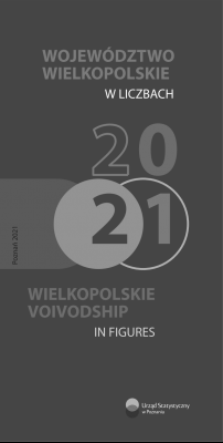 Okładka folderu Województwo wielkopolskie w liczbach 2021.
