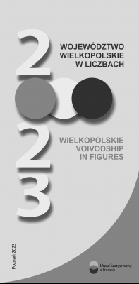 Okładka folderu Województwo wielkopolskie w liczbach 2023.