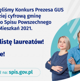 Informacja o rozstrzygnięciu konkursu Prezesa GUS na najbardziej cyfrową gminę NSP 2021