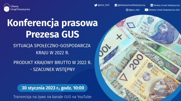 30 stycznia br. konferencja prasowa Prezesa GUS podsumowująca 2022 rok