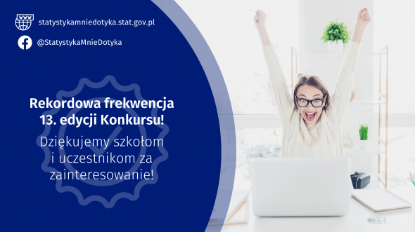 Dziękujemy za wszystkie zgłoszenia do konkursu Statystyka mnie dotyka!